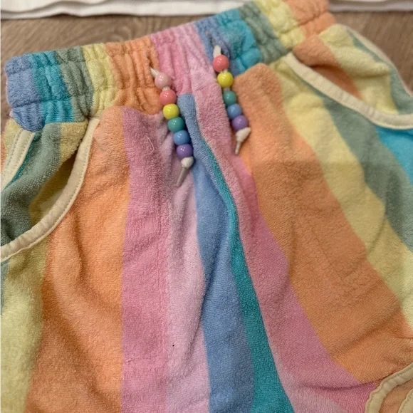 Lola + The Boys |  Rainbow terry Shorts - Picture 5 of 9